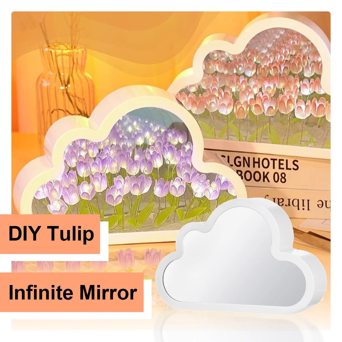 🌷 AuraWow™ – Enchanting Tulip Night Lamp Cloud