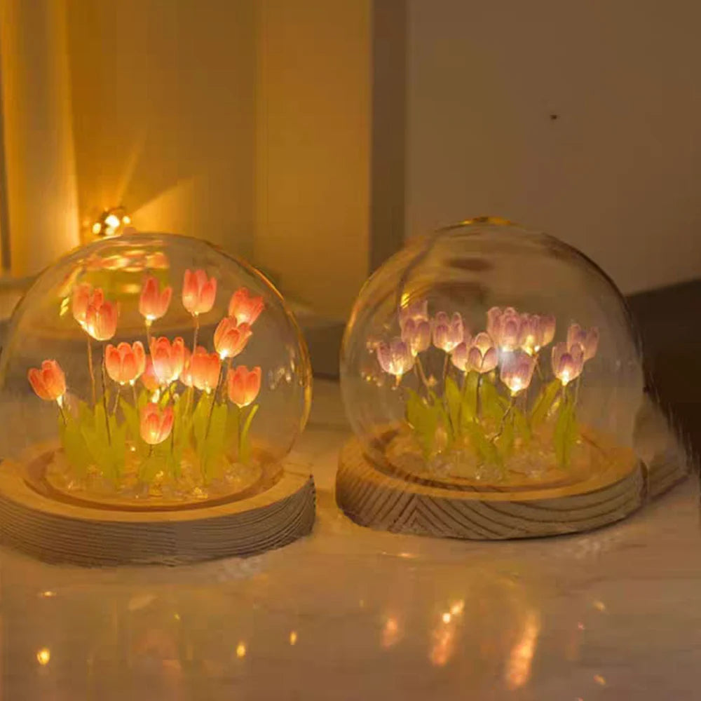 🌷 AuraWow™ – Glowing Tulip Night Lamp Rounded