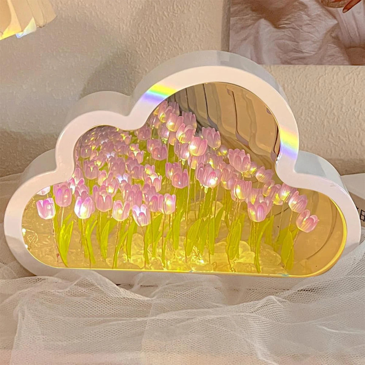 🌷 AuraWow™ – Enchanting Tulip Night Lamp Cloud