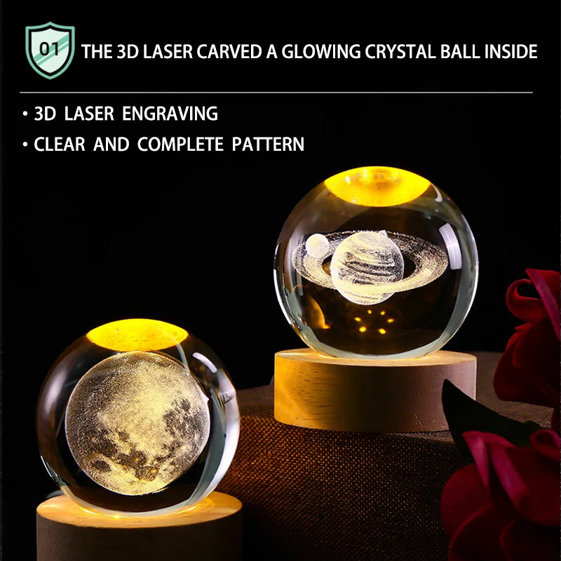 AuraWow™  3D LED Crystal Ball