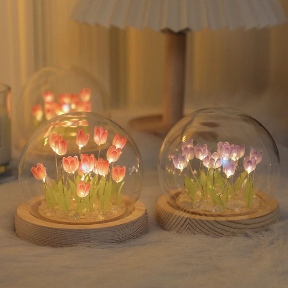 🌷 AuraWow™ – Glowing Tulip Night Lamp Rounded