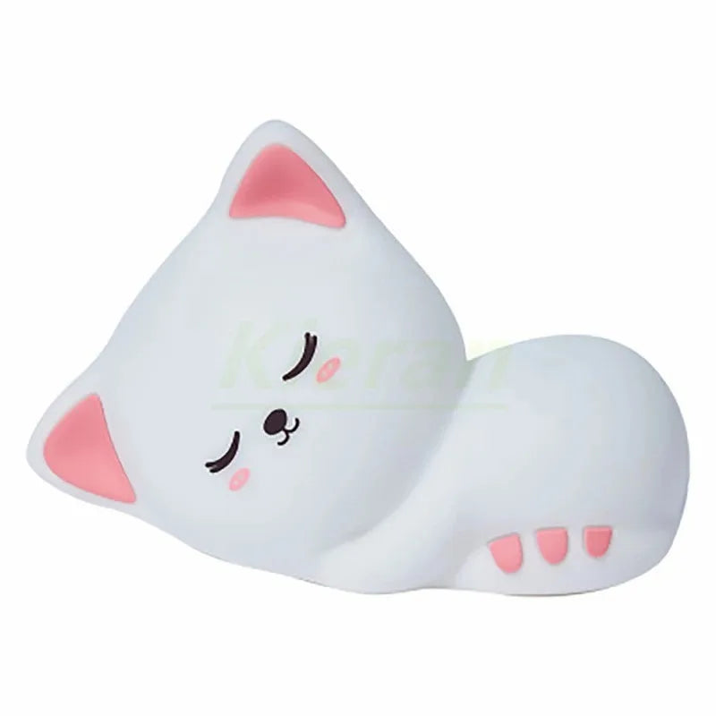 AuraWow™ – Soft Silicone Cat Night Light