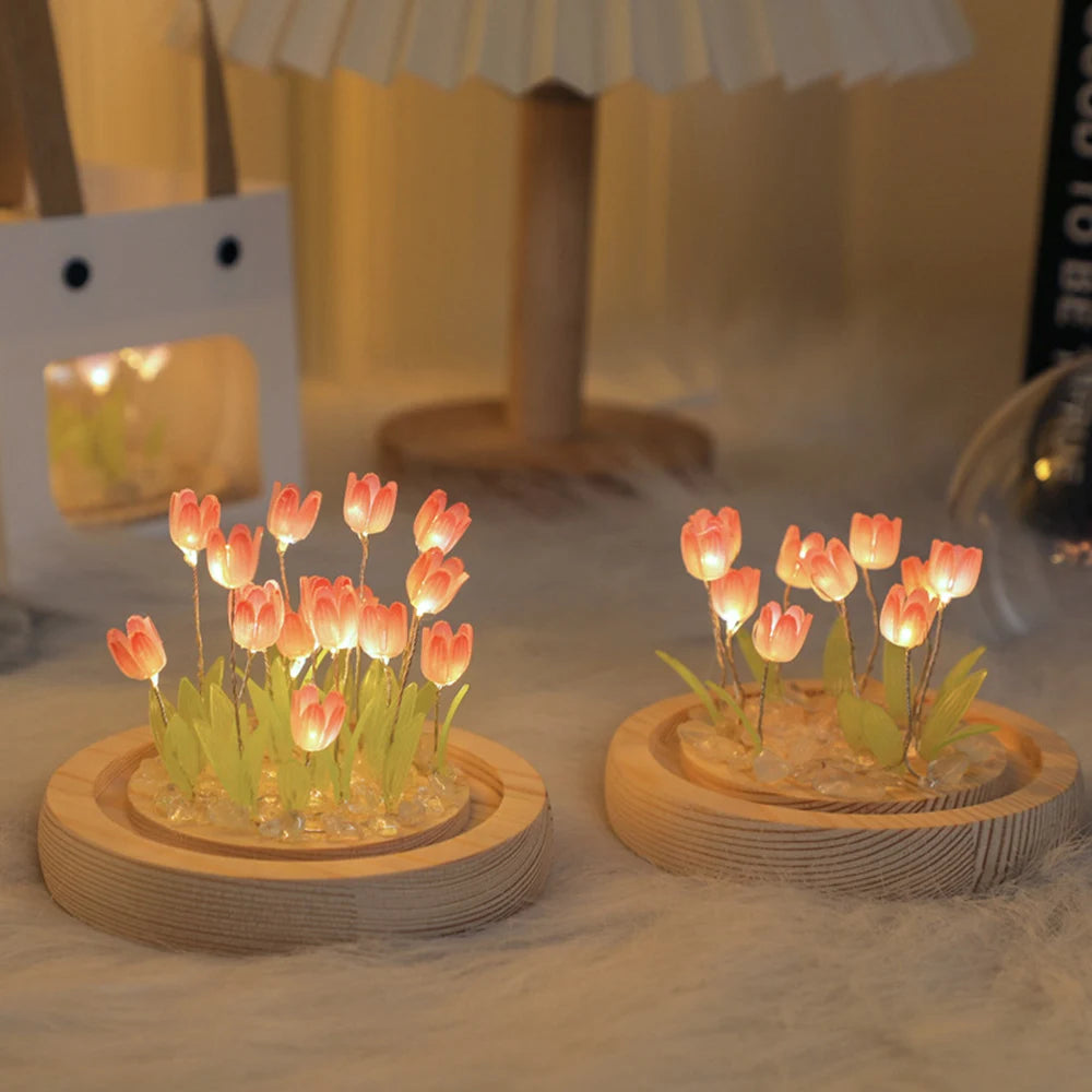 🌷 AuraWow™ – Glowing Tulip Night Lamp Rounded