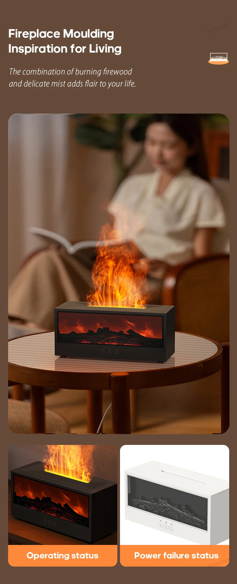 AuraWow™ – The Cozy Fireplace Aroma Diffuser