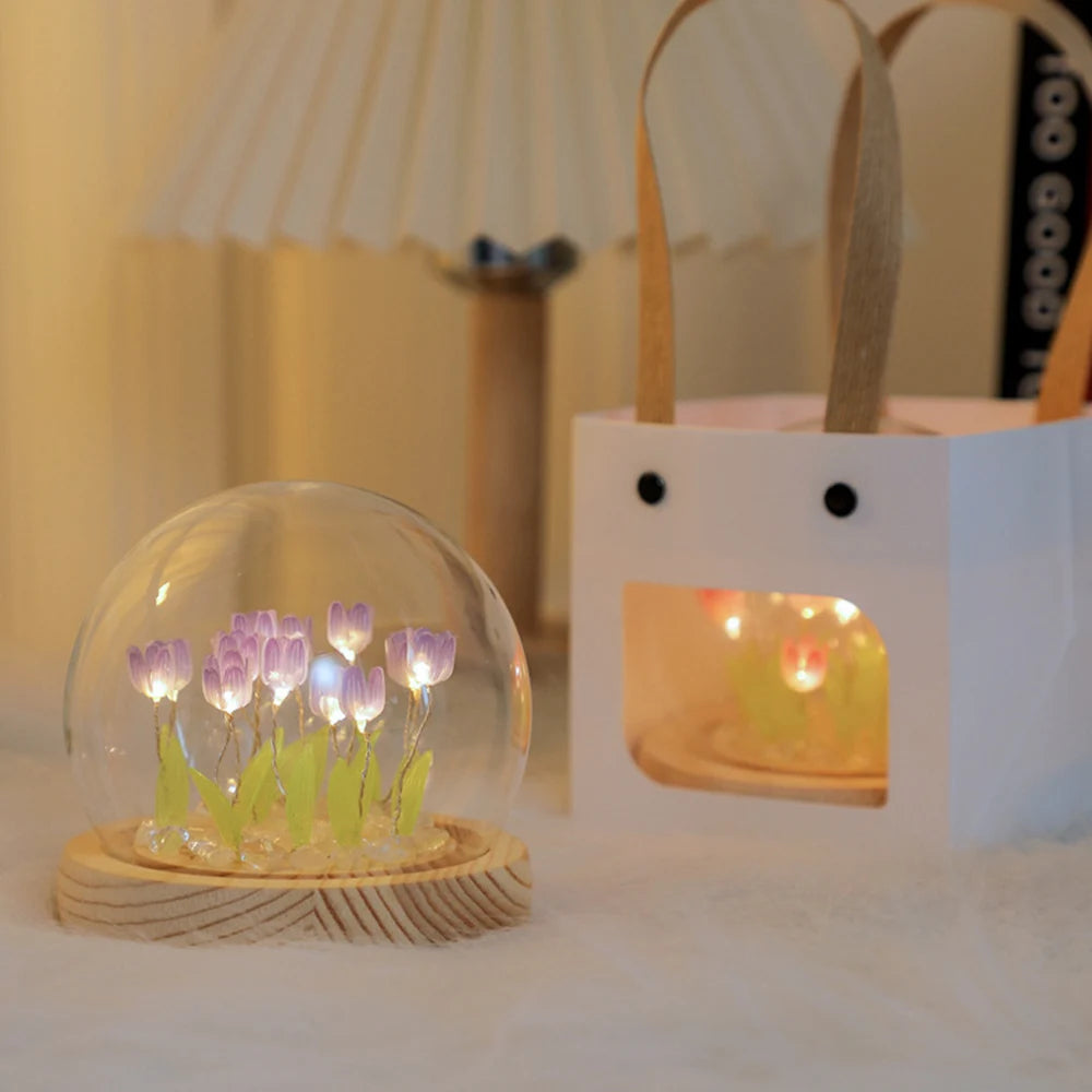 🌷 AuraWow™ – Glowing Tulip Night Lamp Rounded