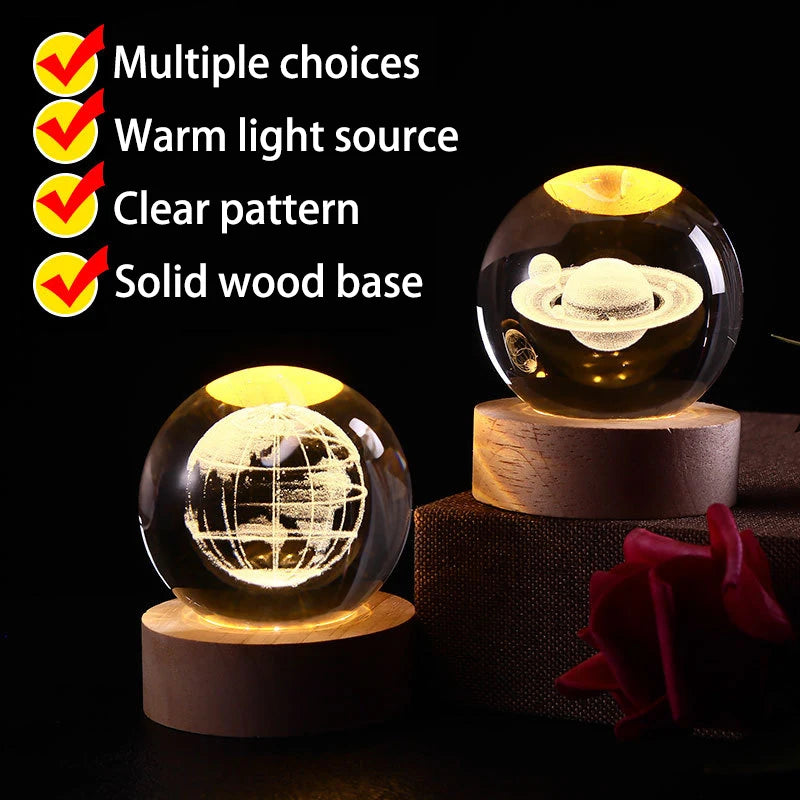 AuraWow™  3D LED Crystal Ball